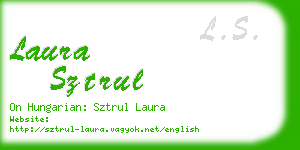 laura sztrul business card